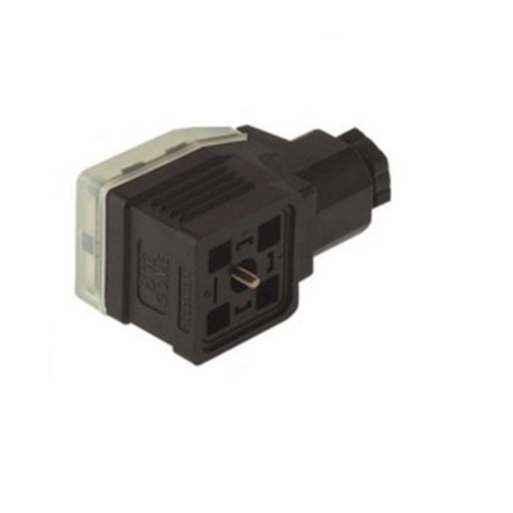 933029-100 HIRSCHMANN SOLENOID VALVE CONNECTOR<BR>FORM A DIN 2+G PG11 CG FW 400VAC/250VDC (BK)